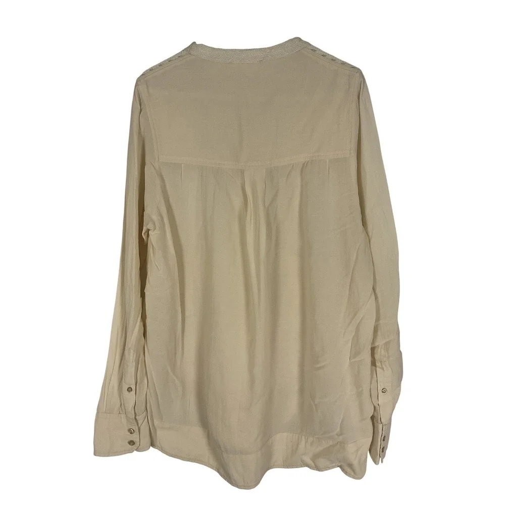 Isabel Marant Etoile Women's Creme Tunic Boho Shift Embroidered Dress Size EU 40 - Picture 8 of 9